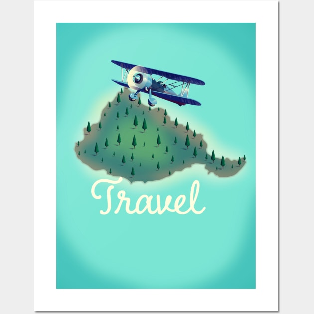 Vintage Travel Poster Wall Art by nickemporium1